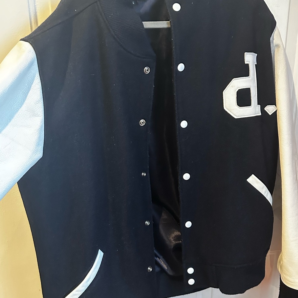 Black and White Letterman Jacket